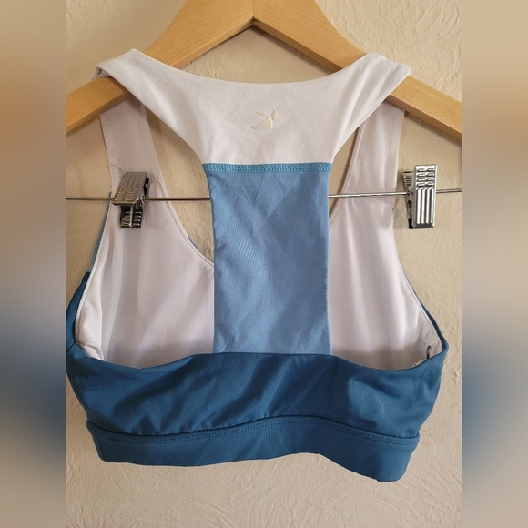Glyder,‎ Moroccan Blue Tri-Tone Sports Bra, Size XS - Picture 2 of 5